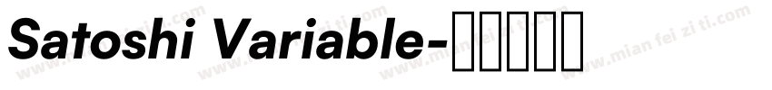 Satoshi Variable字体转换